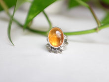 Load image into Gallery viewer, Size 9 Citrine Triple Star Ring
