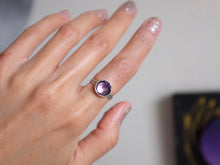 Load image into Gallery viewer, Size 7 Faceted Amethyst Ring

