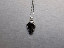 Load image into Gallery viewer, Black Tourmaline coffin pendant

