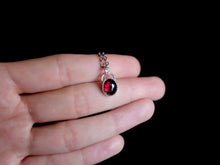 Load image into Gallery viewer, Oval Garnet Pendant 2

