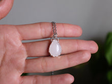 Load image into Gallery viewer, Pear Shaped Rose Quartz Pendant - Sc
